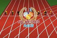 Juokse maaliin 100 metrin kilpailussa