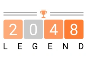 Numerot 2048 ja sana LEGEND, keskellä palkintopokaalin kuva