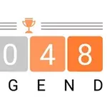 Numerot 2048 ja sana LEGEND, keskellä palkintopokaalin kuva