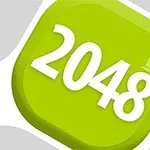 Vihreä neliö, jossa on numero 2048 valkoisella keskellä