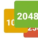 Neljä värikästä neliötä, joissa on numerot 1024, 2048, 128 ja 256