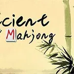 Kuvassa vaalea tausta, jossa on bambukasveja ja teksti Ancient Mahjong