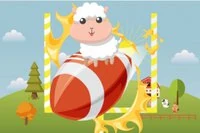 Eläimillä maaleja rugbya pelaten