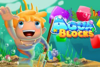 Aqua Blocksissa tapaat suloisen pojan vedenalaisessa valtakunnassa