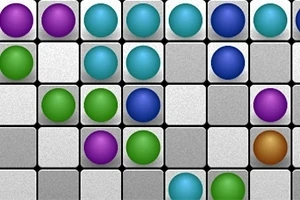 Arcade Lines Deluxe Erivärisiä palloja neliöissä 5x5-ruudukolla