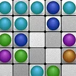 Arcade Lines Deluxe Erivärisiä palloja neliöissä 5x5-ruudukolla