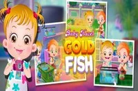 Wow!! Baby Hazel on iloinen saadessaan kultakalan, joka putoaa tankkiin