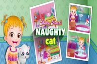 Meow! Baby Hazelin pieni kissa on ollut viime aikoina todella vallaton