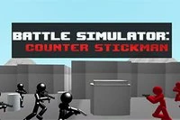 Tikku-ukkojen täytyy iskeä terroristikku-ukkoihin tässä Battle Simulator