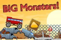 Upeassa HTML5-pelissä Big Monsters ohjaat monsteriautoa!