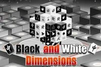 40 tasoa 3D Mahjongilla mustavalkoisena