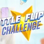 Tekstissä lukee Bottle Flip Challenge keltaisen tähden edessä, taustalla hylly ja vesipullo