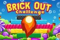 Hauska Brick Out Challenge peli värikkäillä palikoilla