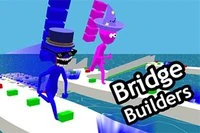 Bridge Builders on peli, jossa hauskat hahmot kilpailevat sillanrakennuksessa