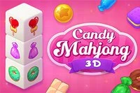 Mahjong 3D Candy on 3D-grafiikalla varustettu laattapeli