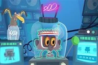 Flint Lockwoodin laboratoriossa kloonaa Steve klikkaamalla ja rakenna korkea