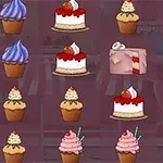 Coco in Cakeland Erilaisia herkullisia muffinsseja ja kakkuja värikkäillä kuorrutteilla ja koristeilla