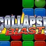Värikkäitä, punaisia, sinisiä ja vihreitä laattoja, joiden päällä on suuri teksti COLLAPSE!