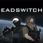 Kaksi sotilasta, joilla on aseet, seisoo maapallon siluetin edessä tummalla taustalla, ja yläpuolella lukee teksti DEADSWITCH 3