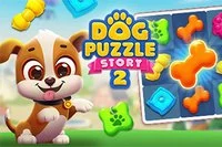 Auta pikku pentu Charliea kirjoittamaan tarinansa uudelleen Dog Puzzle Story