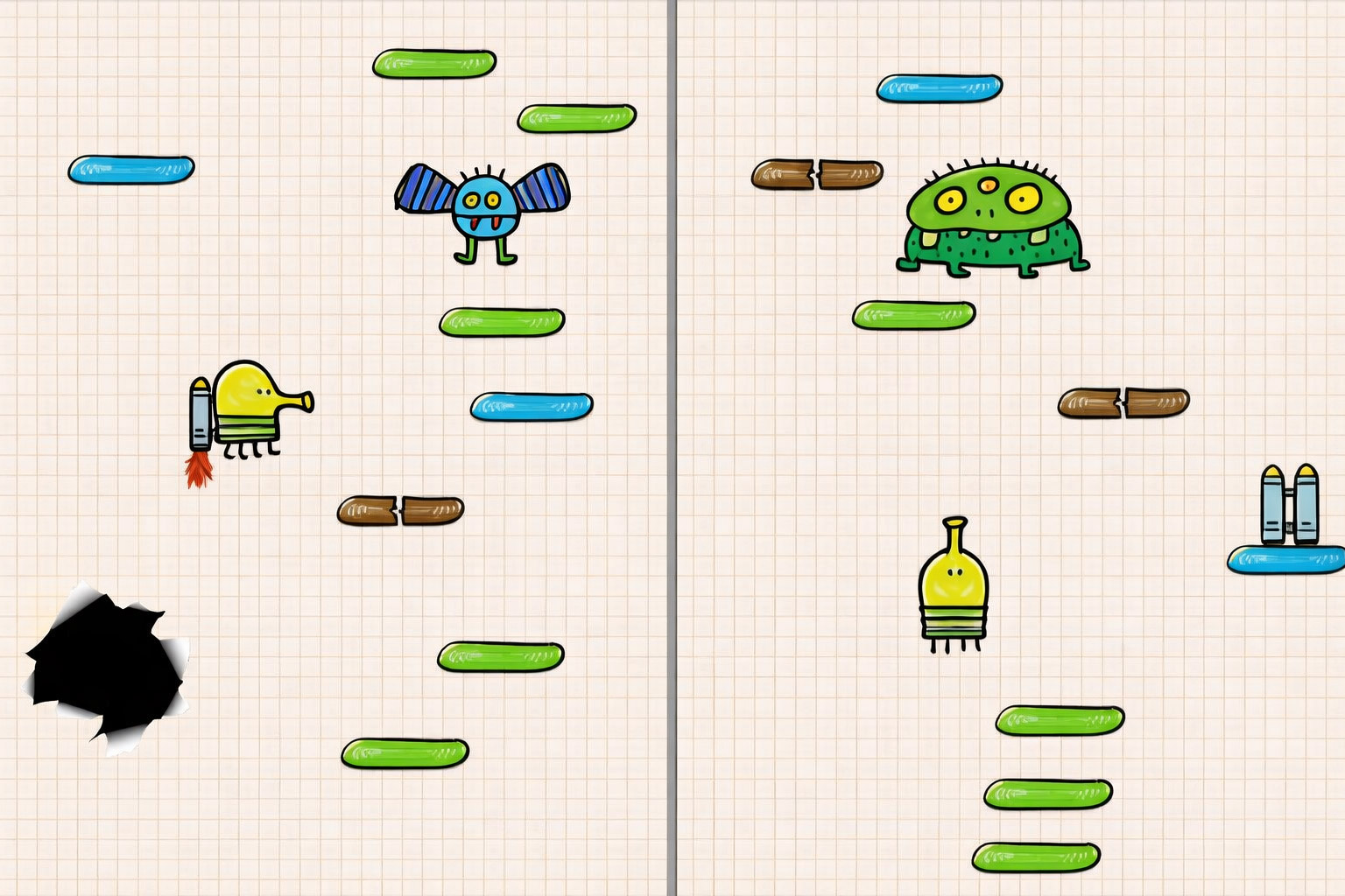 Doodle Jump 🕹️ Pelaa ilmaiseksi Play123:ssa