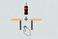 Heitä Coca-Cola-pullo alas, mutta älä riko sitä pöytien päälle