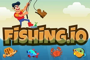 Mies onkimassa meressä, ja veden yläpuolella lukee Fishing