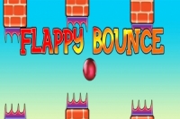 Ohjaa pallon liikkeitä pelissä Flappy Bounce
