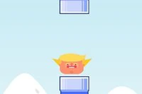 Flappy Trump on hauska ja rento peli, joka muistuttaa flappy birdiä