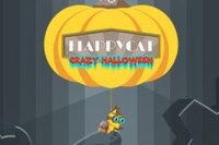 Flappy Cat: Crazy Halloween on peli, jossa on hieman kauhuteemaa