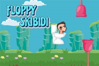 Vaikeassa Floppy Skibidi -peliissä ohjaat lentävää vessanpönttöä