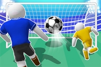 Jännitys huipussaan Football Kick 3D -verkkopallopelissä