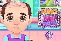 Pelaa Funny Hair Salon - auta kaljua miestä