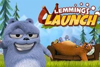 Lemmings Launch on tyypillinen kanuunapeli