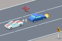 Stickman Rush -pelissä tarvitset mahtavat ajotaidot tullaksesi sankariksi