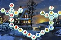 Mahjong Hex Connect joulupeli