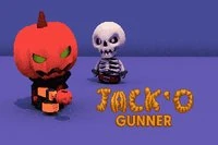 Jack-O Gunner on rento toimintapeli Halloween-teemalla