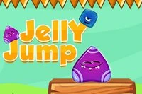 Hyppää niin korkealle kuin pystyt pelissä Jelly Jump äläkä putoa
