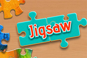 Palapelipalat, joista yksi on turkoosi ja siinä lukee “Jigsaw”, muita värikkäitä palasia näkyy taustalla