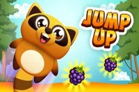 Anna suloisen pesukarhusi hypätä taivaalle pelissä Jump Up!