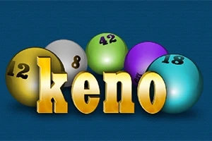 Värikkäitä numeroituja palloja ja kultaiset kirjaimet sinisellä taustalla