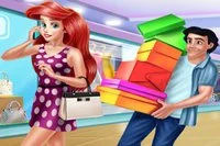 Ariel ja Eric menevät ostoskeskukseen viettämään hauskaa shoppailupäivää