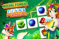 Taikojen metsä täynnä salaisuuksia kutsuu sinut Magic Forest Tiles Puzzle