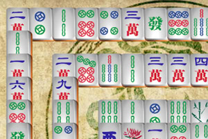 Mahjong Connect 2 Online Pelissä on useita laattoja, joissa on värikkäitä symboleita ja kiinalaisia merkkejä, järjestettyinä kerroksittain