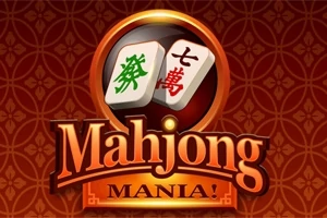 Mahjong-laatat oranssilla taustalla, tekstinä Mahjong Mania