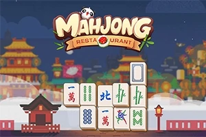 Taustalla itämaistyylisiä rakennuksia ja etualalla mahjong-laattoja