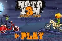 Moto X3M Spooky Land lisää motocross-pyörät Halloweeniin!