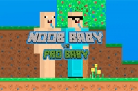 Noob Baby vs Pro Baby on upea seikkailupeli kahdelle pelaajalle