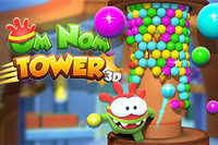 Pop, pyöritä ja valloita torni Om Nom Tower 3D:ssä – huikea kuplapeli-seikkailu