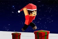 Tee upeita temppuja Parkour Block Christmas -pelissä